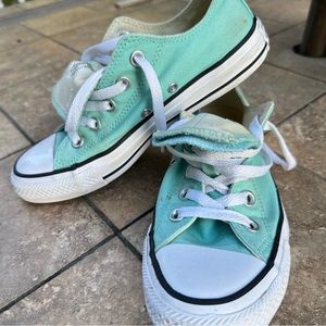 🌻3x25
Converse Size 6
Aqua color preowned in good condition.